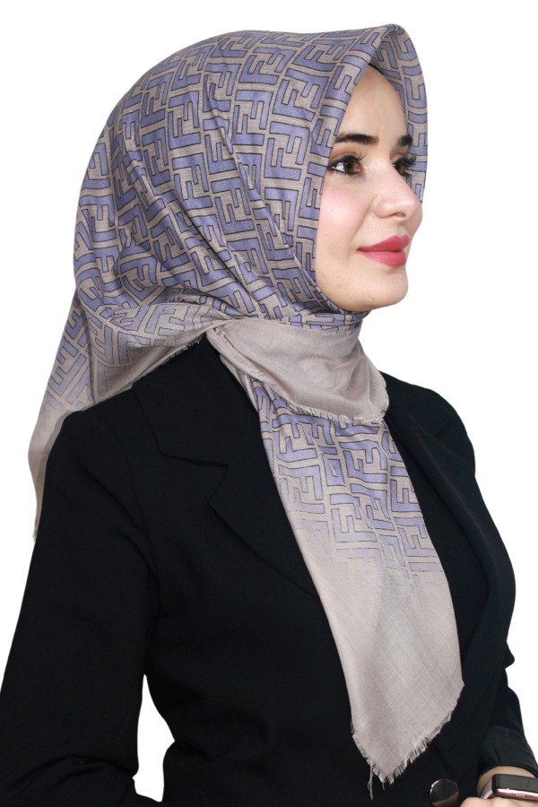 Pamuk Flamlı Eşarp 1006-8