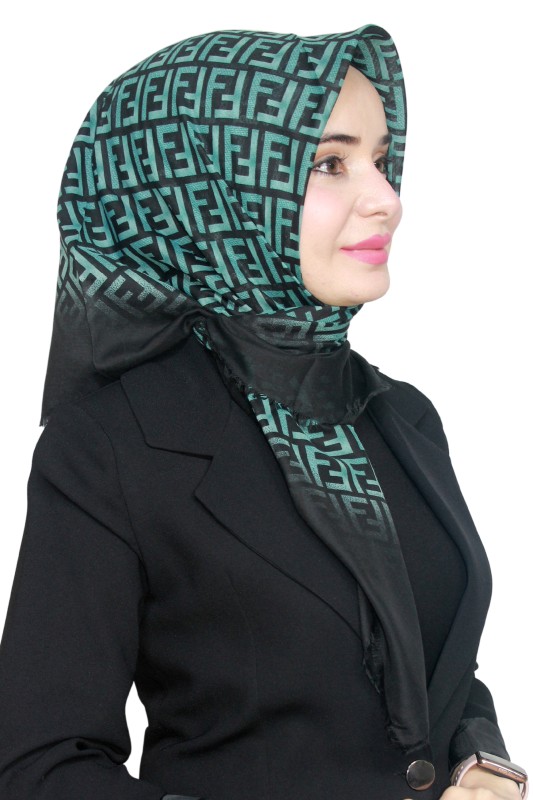 Pamuk Flamlı Eşarp 1006-3- Kehribar-Flamlı Eşarp