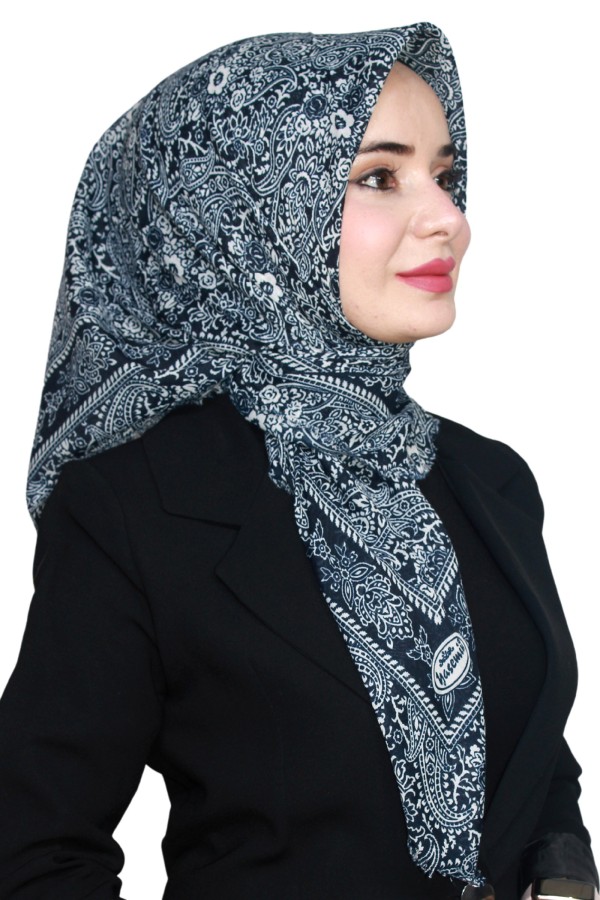 Yasemin Pamuk Flamlı Eşarp 1008-26