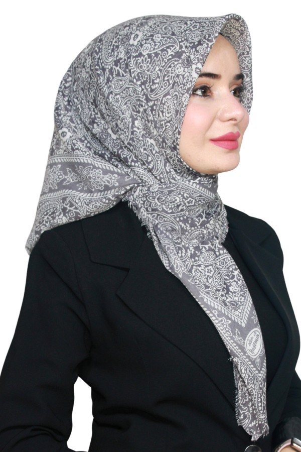 Yasemin Pamuk Flamlı Eşarp 1008-25