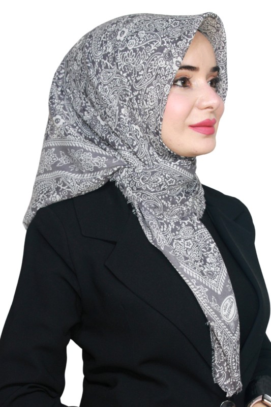 Yasemin Pamuk Flamlı Eşarp 1008-25