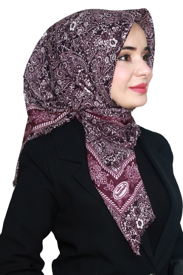 Yasemin Pamuk Flamlı Eşarp 1008-15