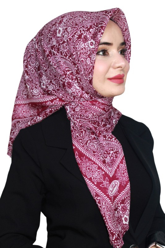 Yasemin Pamuk Flamlı Eşarp 1008-14