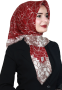 Yasemin Pamuk Flamlı Eşarp 1009-27- Yasemin-Flamlı Eşarp