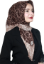 Yasemin Pamuk Flamlı Eşarp 1009-26- Yasemin-Flamlı Eşarp