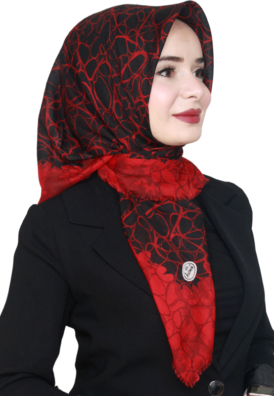 Yasemin Pamuk Flamlı Eşarp 1009-17
