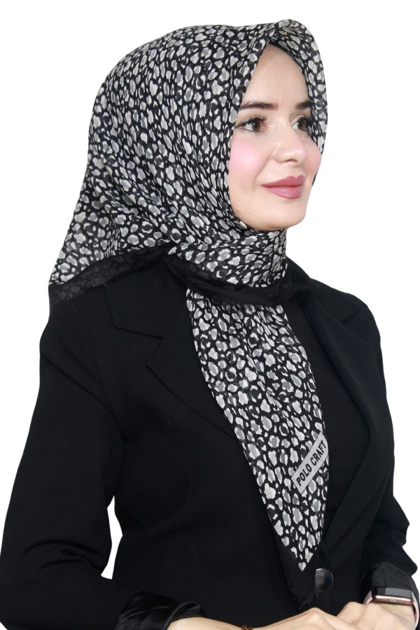 Pamuk Keten Flamlı Eşarp 1020-6