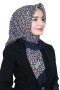 Pamuk Keten Flamlı Eşarp 1020-2