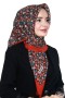 Pamuk Keten Flamlı Eşarp 1022-14- Polocraft-Flamlı Eşarp