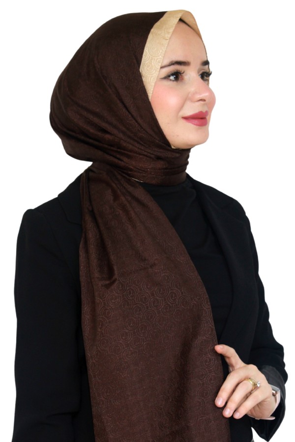 Levidor Jakarlı Monogram Şal 5023-24