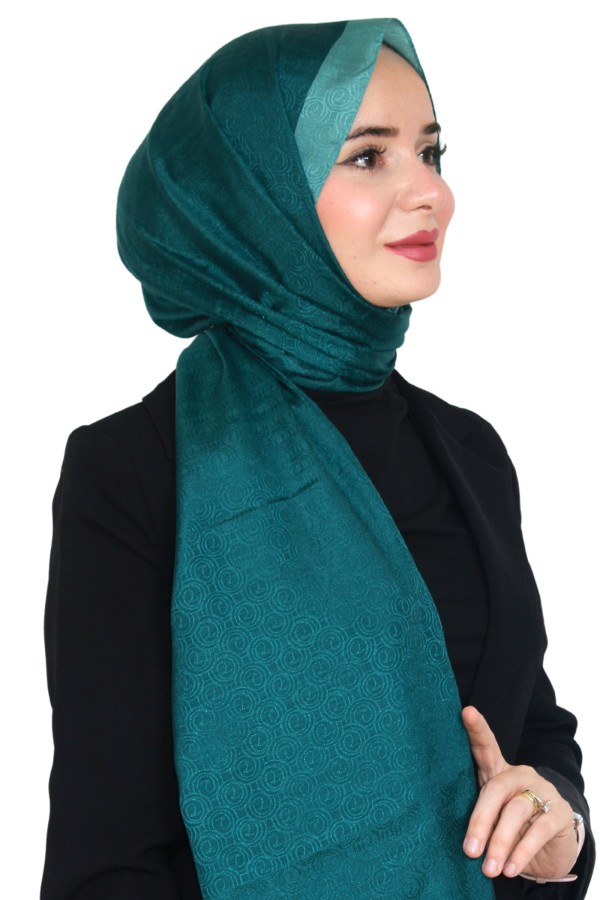 Levidor Jakarlı Monogram Şal 5023-28
