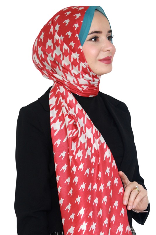 Desenli Soft Şal 5015-9- Lemonde-Soft Şal