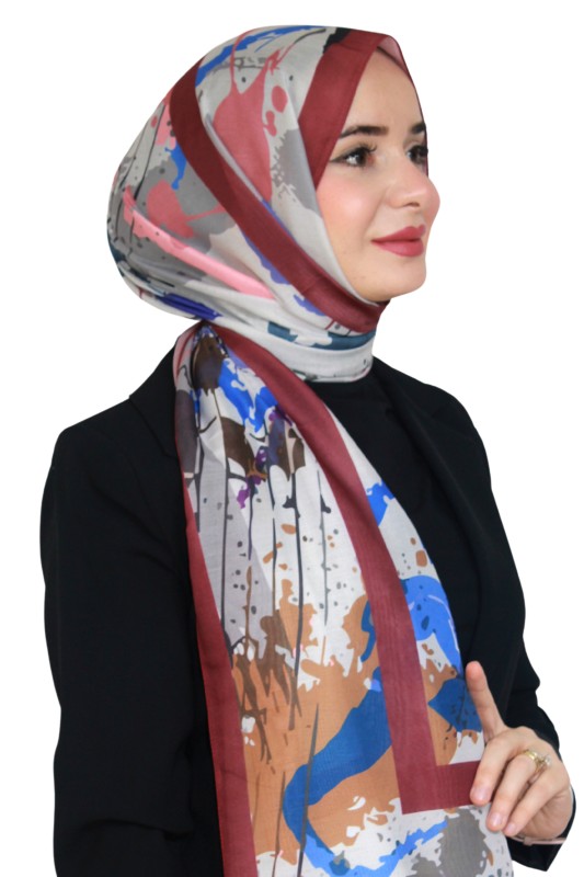 Desenli Soft Şal 5016-10- Lemonde-Soft Şal