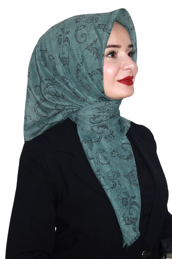 Pamuk Keten Flamlı Eşarp 1039-18