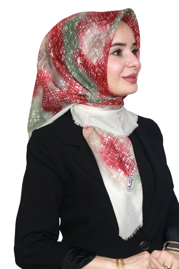 Yasemin Pamuk Flamlı Eşarp 1010-30