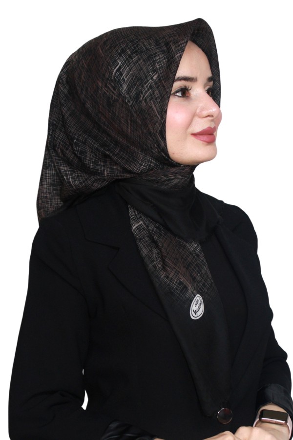 Yasemin Pamuk Flamlı Eşarp 1010-27