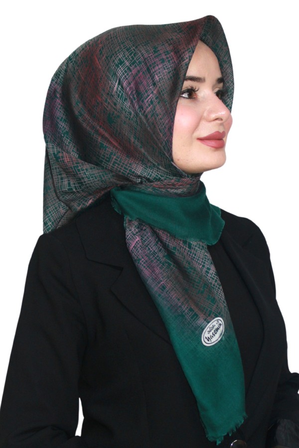 Yasemin Pamuk Flamlı Eşarp 1010-2