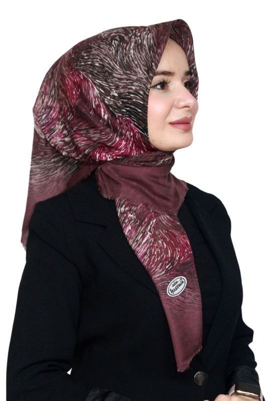 Pamuk Keten Flamlı Eşarp 1043-9
