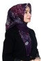 Pamuk Keten Flamlı Eşarp 1043-22- Yasemin-Flamlı Eşarp