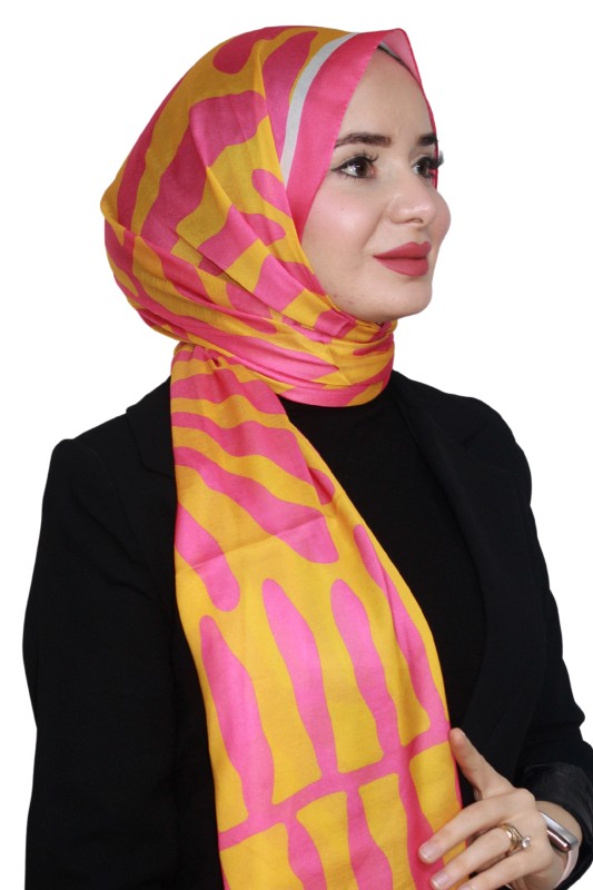 Desenli Soft Şal 5030-5- Lemonde-Soft Şal