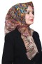 Pamuk Keten Flamlı Eşarp 1044-3