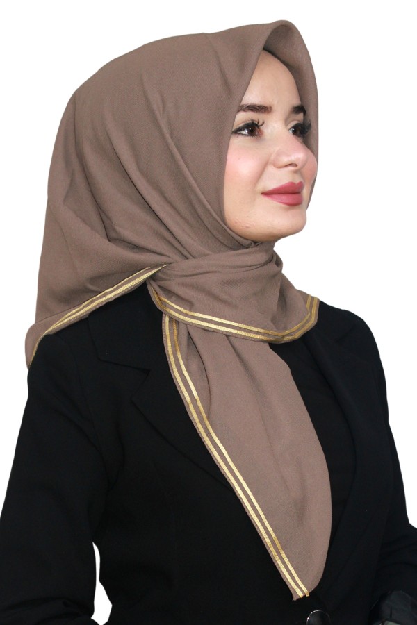 Altın Biye Eşarp 4012-9