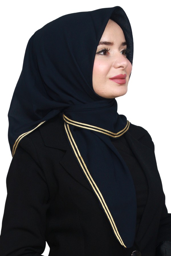 Altın Biye Eşarp 4012-7