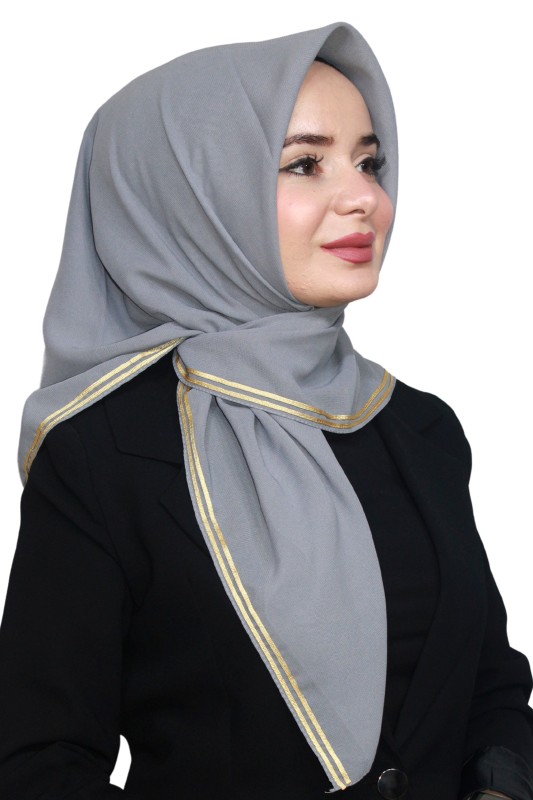 Altın Biye Eşarp 4012-10