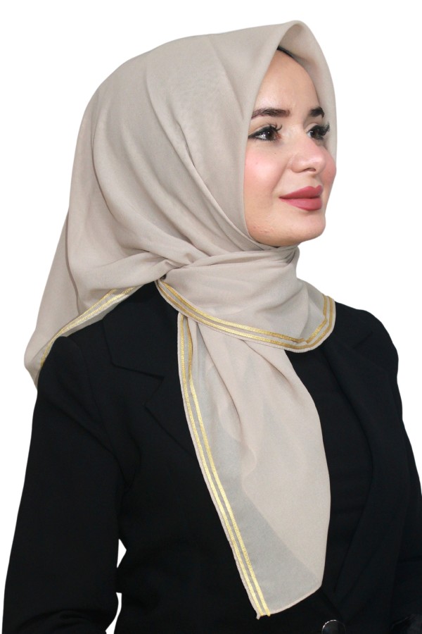 Altın Biye Eşarp 4012-4
