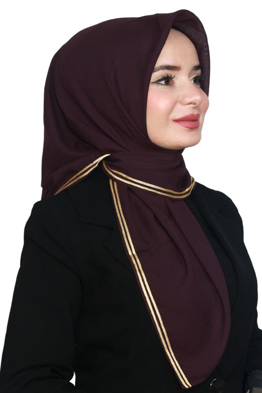 Altın Biye Eşarp 4012-1