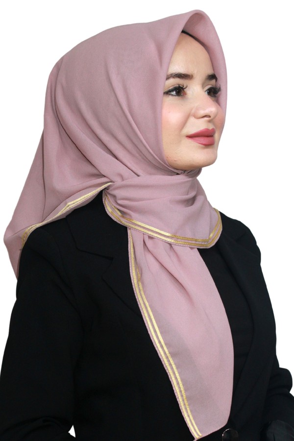Altın Biye Eşarp 4012-8