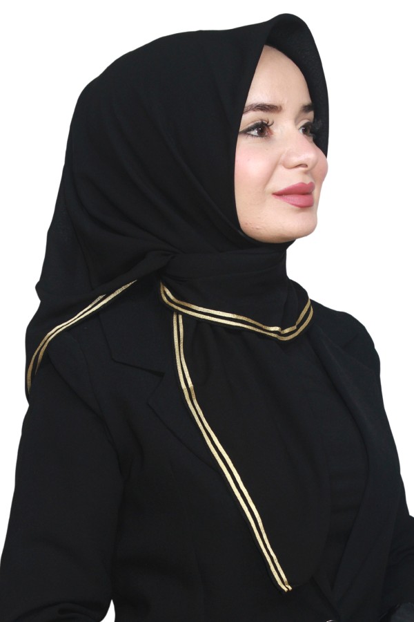 Altın Biye Eşarp 4012-5