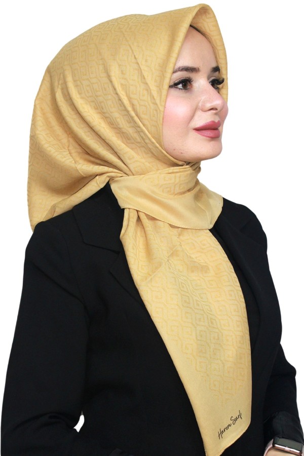Pamuk Jakarlı Eşarp 4103-2