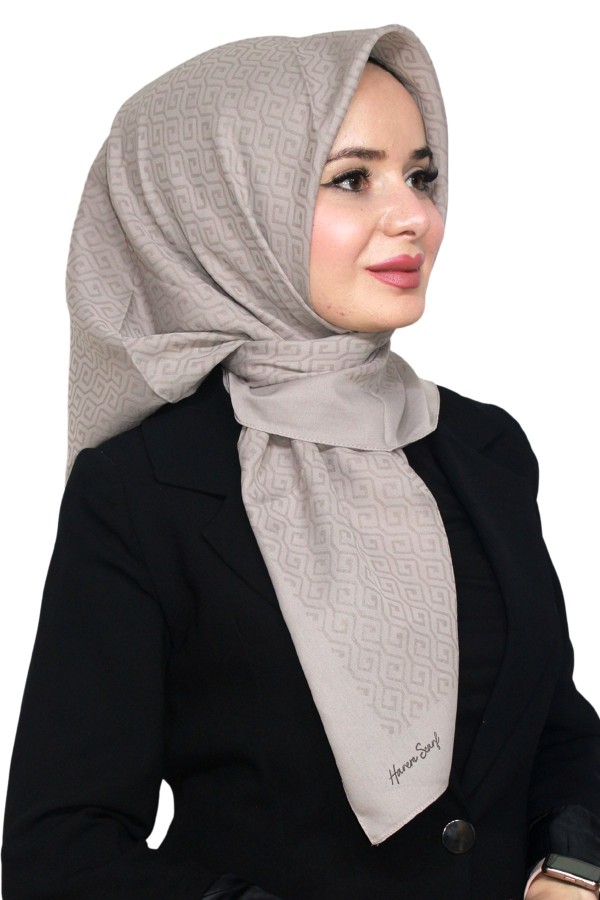 Pamuk Jakarlı Eşarp 4103-22