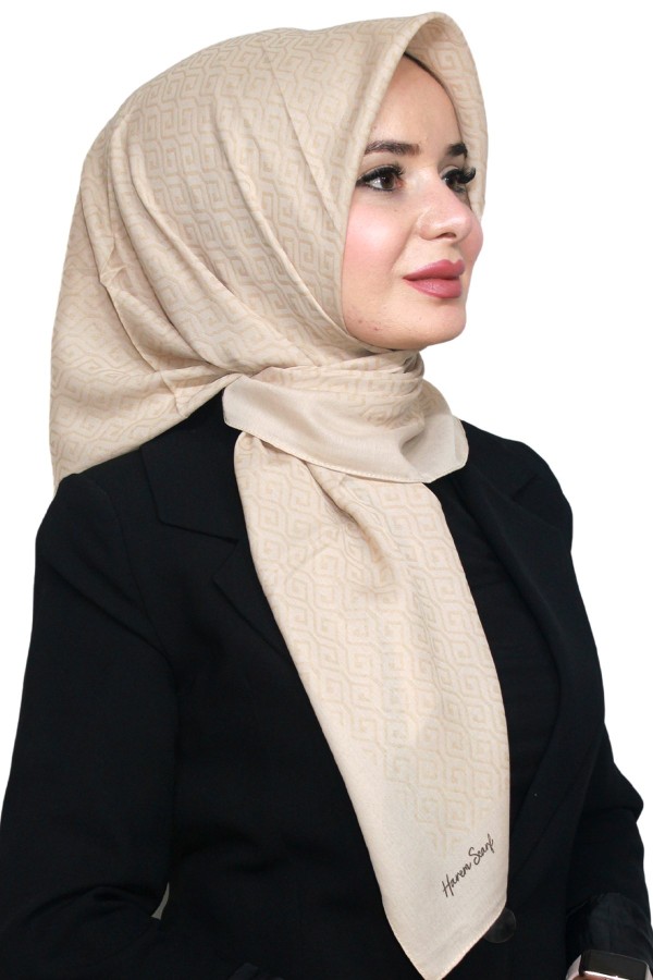 Pamuk Jakarlı Eşarp 4103-3