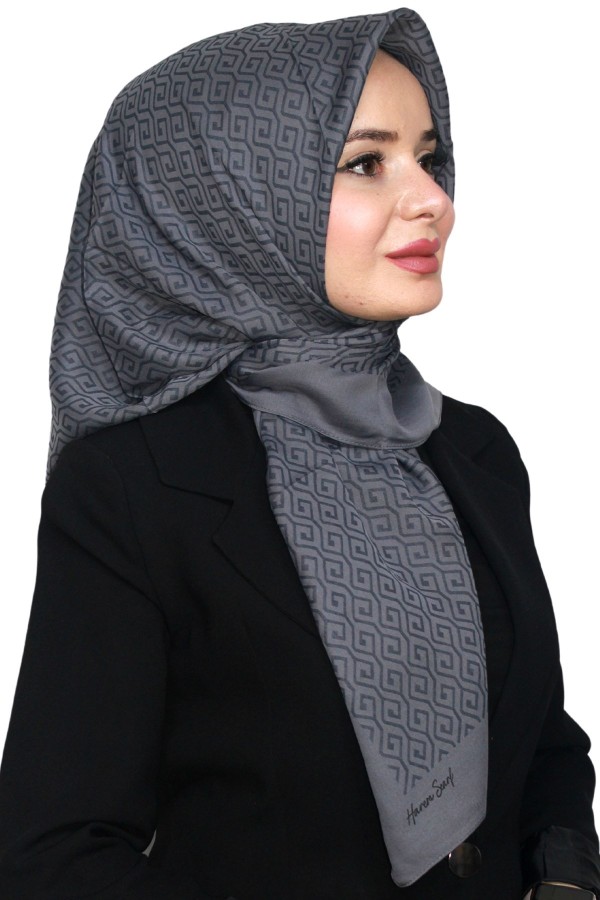 Pamuk Jakarlı Eşarp 4103-4