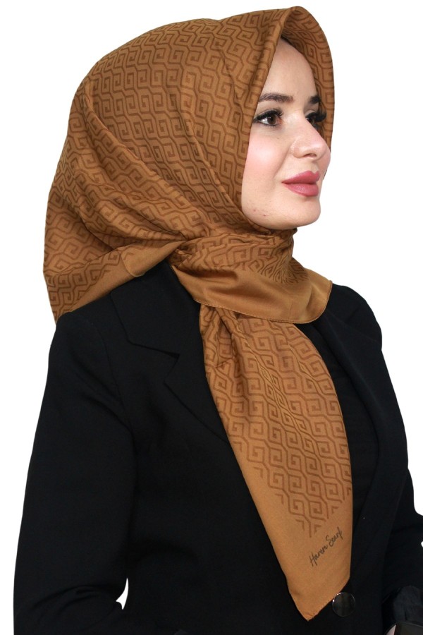 Pamuk Jakarlı Eşarp 4103-5