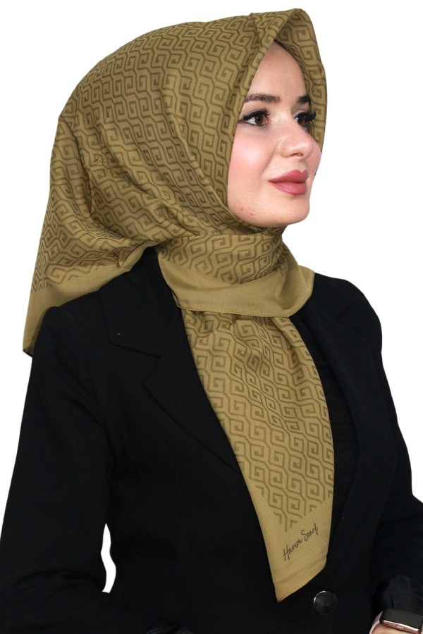 Pamuk Jakarlı Eşarp 4103-7