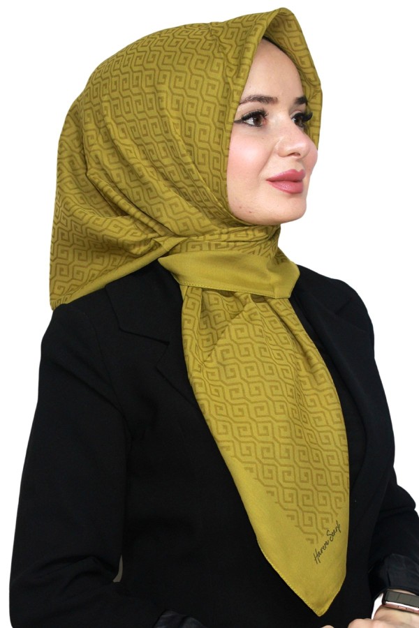 Pamuk Jakarlı Eşarp 4103-8