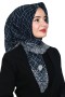 Yasemin Pamuk Flamlı Eşarp 1007-11