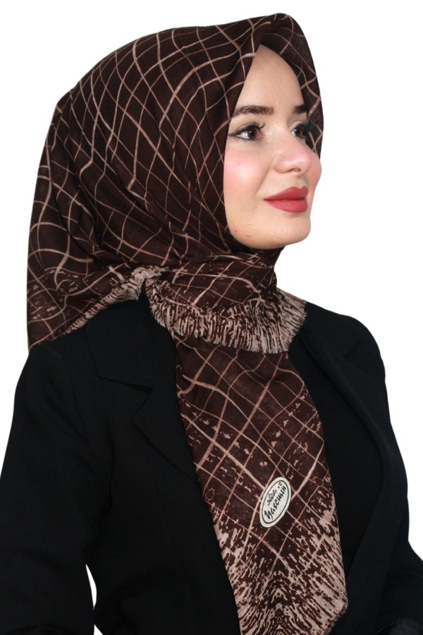 Yasemin Pamuk Flamlı Eşarp 1007-10