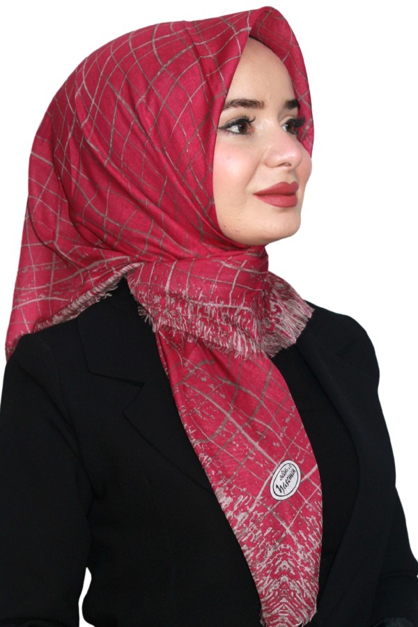 Yasemin Pamuk Flamlı Eşarp 1007-1