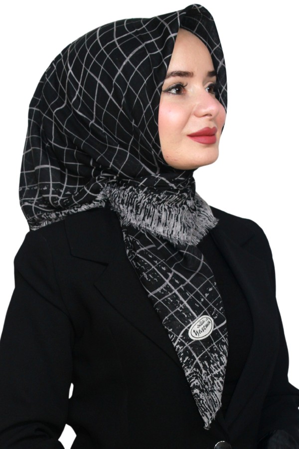 Yasemin Pamuk Flamlı Eşarp 1007-19