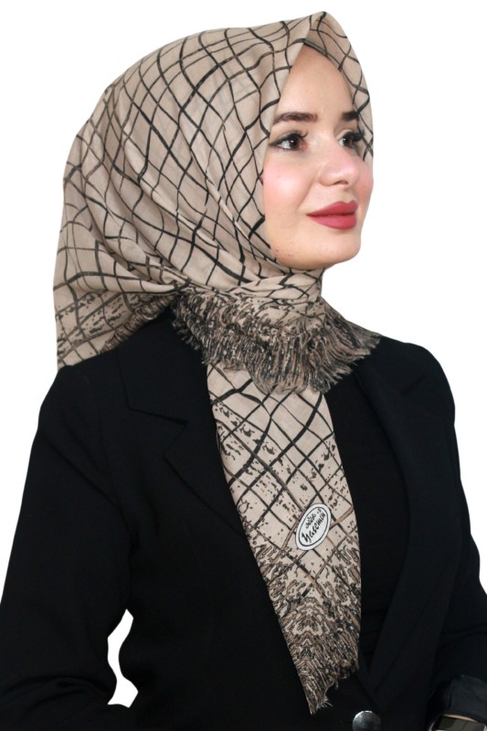 Yasemin Pamuk Flamlı Eşarp 1007-25