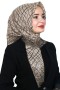 Yasemin Pamuk Flamlı Eşarp 1007-25