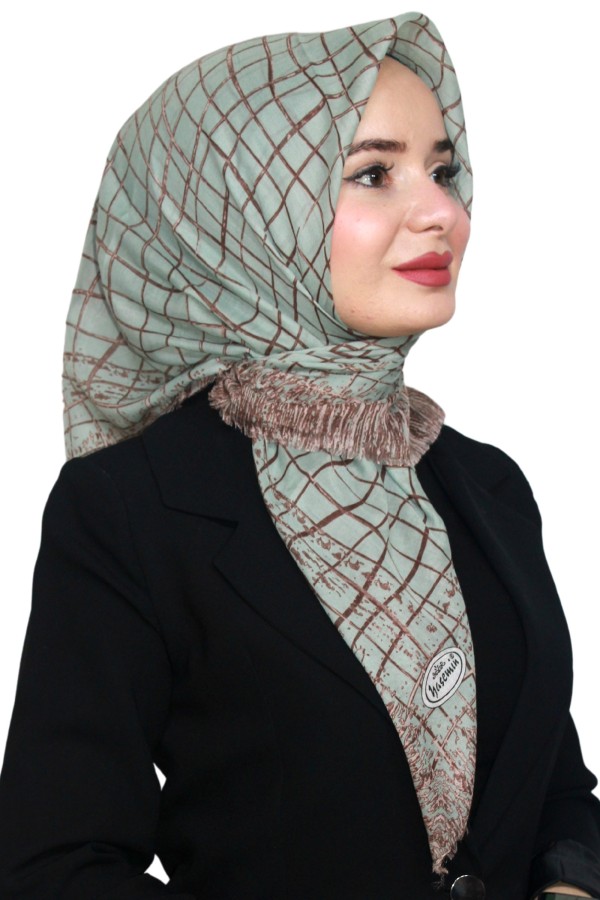 Yasemin Pamuk Flamlı Eşarp 1007-26