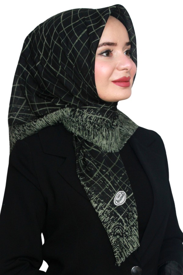 Yasemin Pamuk Flamlı Eşarp 1007-3
