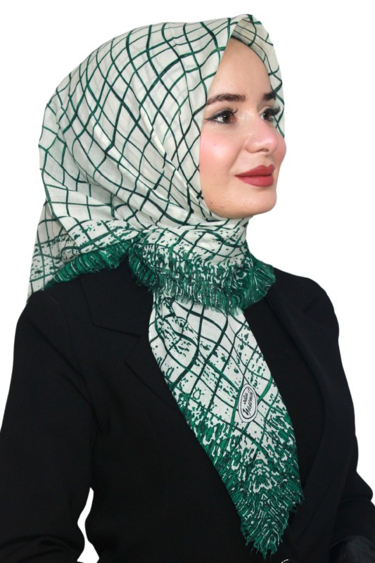 Yasemin Pamuk Flamlı Eşarp 1007-5