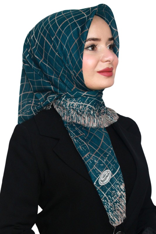 Yasemin Pamuk Flamlı Eşarp 1007-17