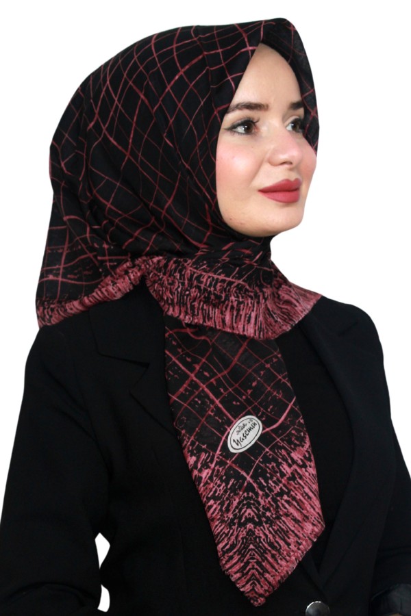 Yasemin Pamuk Flamlı Eşarp 1007-12